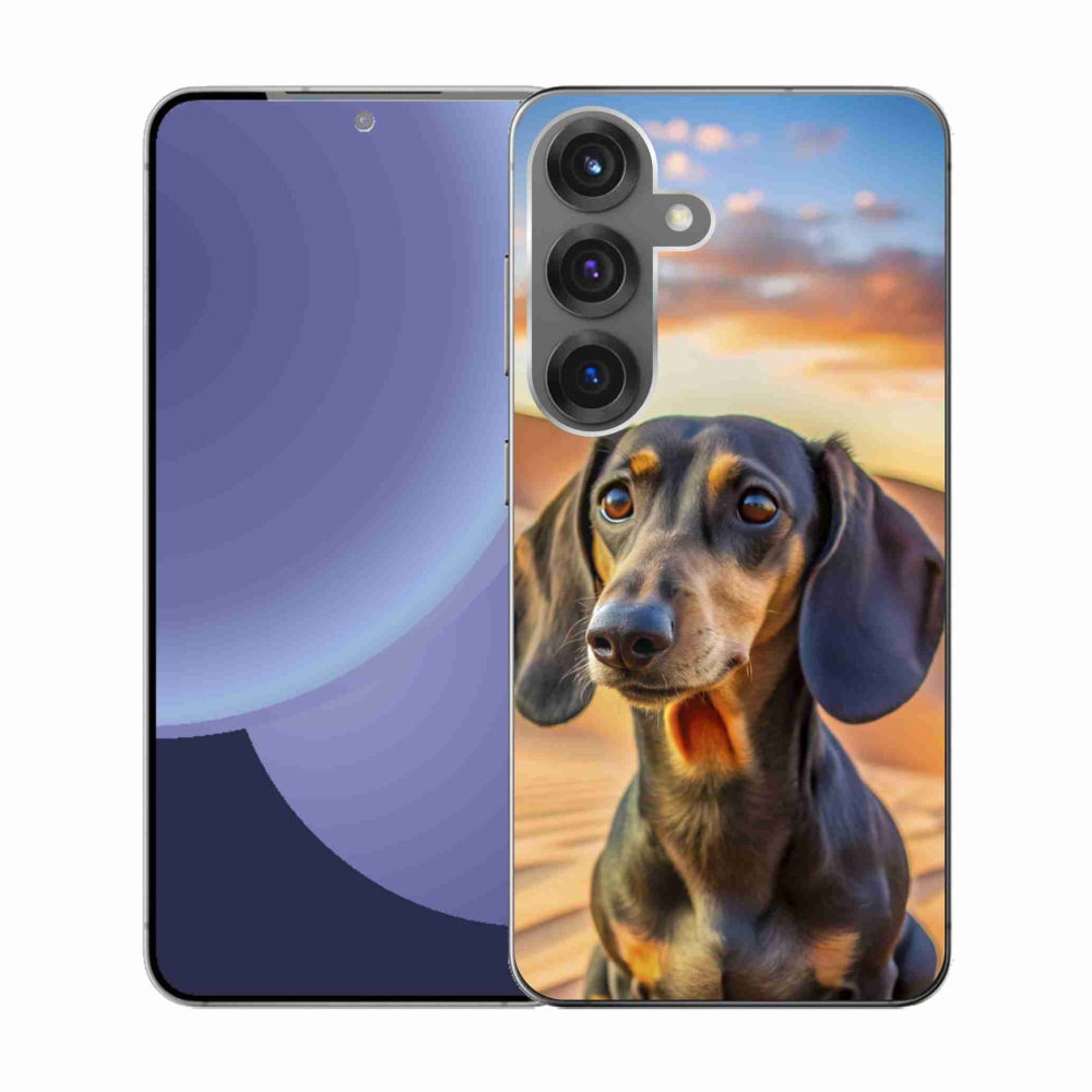 Gelový kryt mmCase na Samsung Galaxy S25 - jezevčík 3 