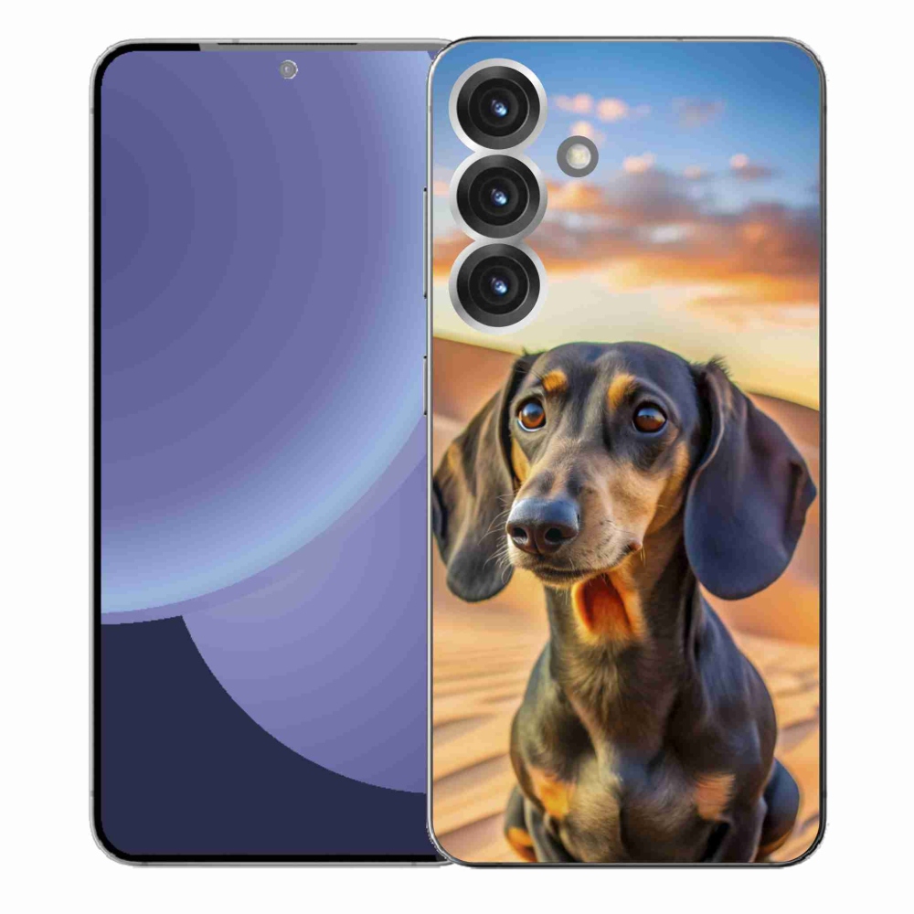 Gelový kryt mmCase na Samsung Galaxy S25+ - jezevčík 3 