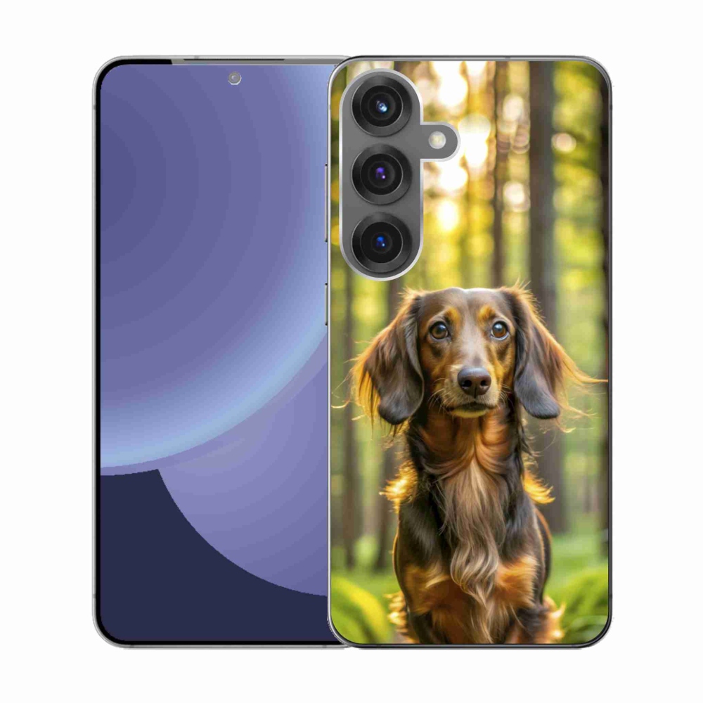 Gelový kryt mmCase na Samsung Galaxy S25 - jezevčík 4