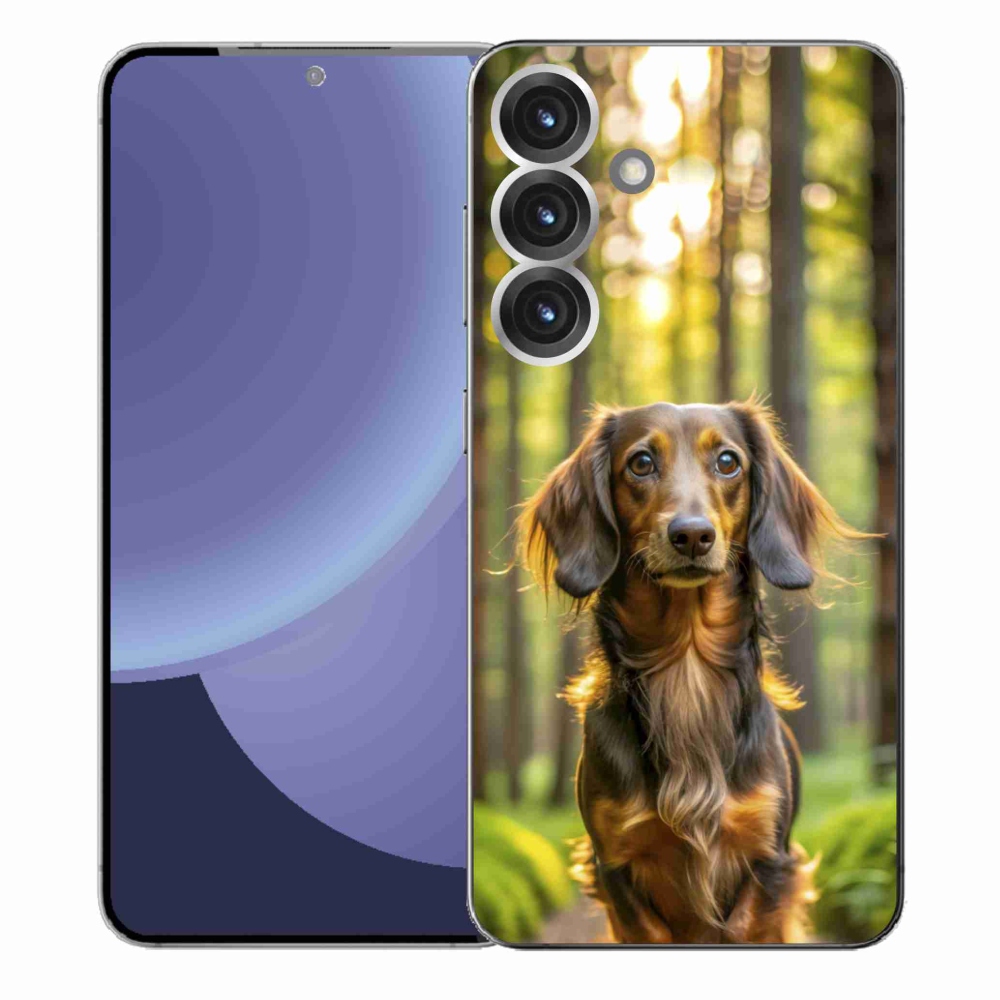 Gelový kryt mmCase na Samsung Galaxy S25+ - jezevčík 4