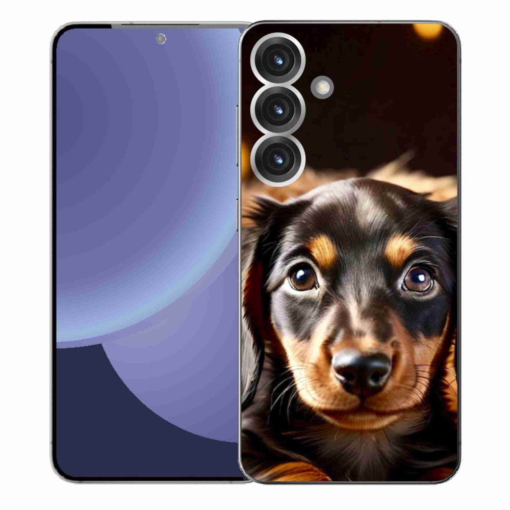 Gelový kryt mmCase na Samsung Galaxy S25+ - jezevčík