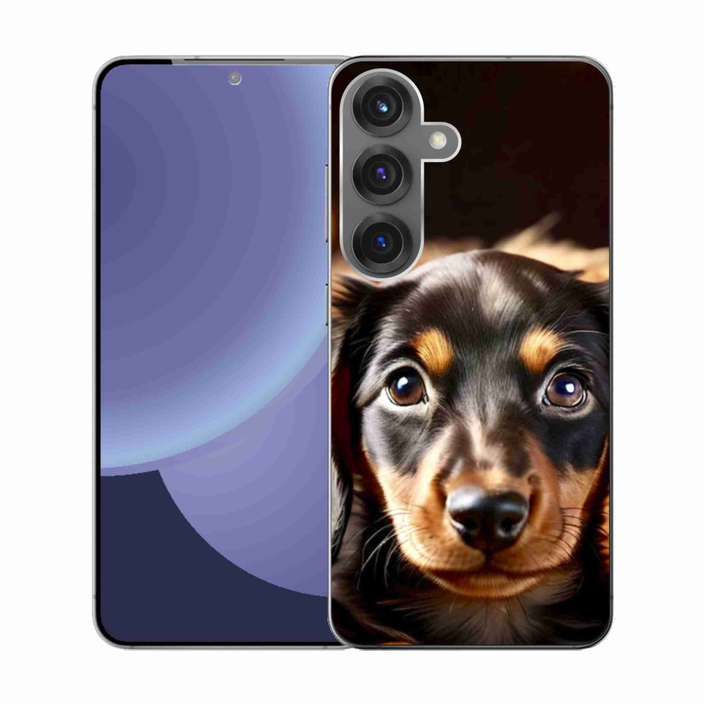 Gelový kryt mmCase na Samsung Galaxy S25 - jezevčík