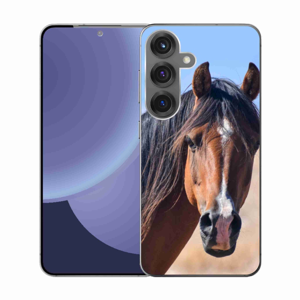 Gelový kryt mmCase na Samsung Galaxy S25 - klidný kůň
