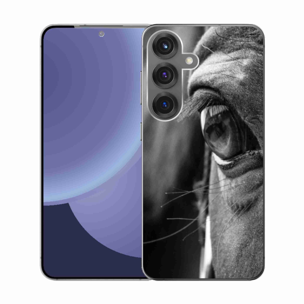 Gelový kryt mmCase na Samsung Galaxy S25 - koňský pohled