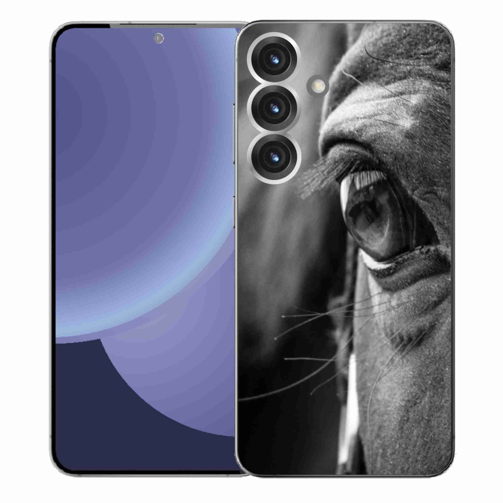 Gelový kryt mmCase na Samsung Galaxy S25+ - koňský pohled