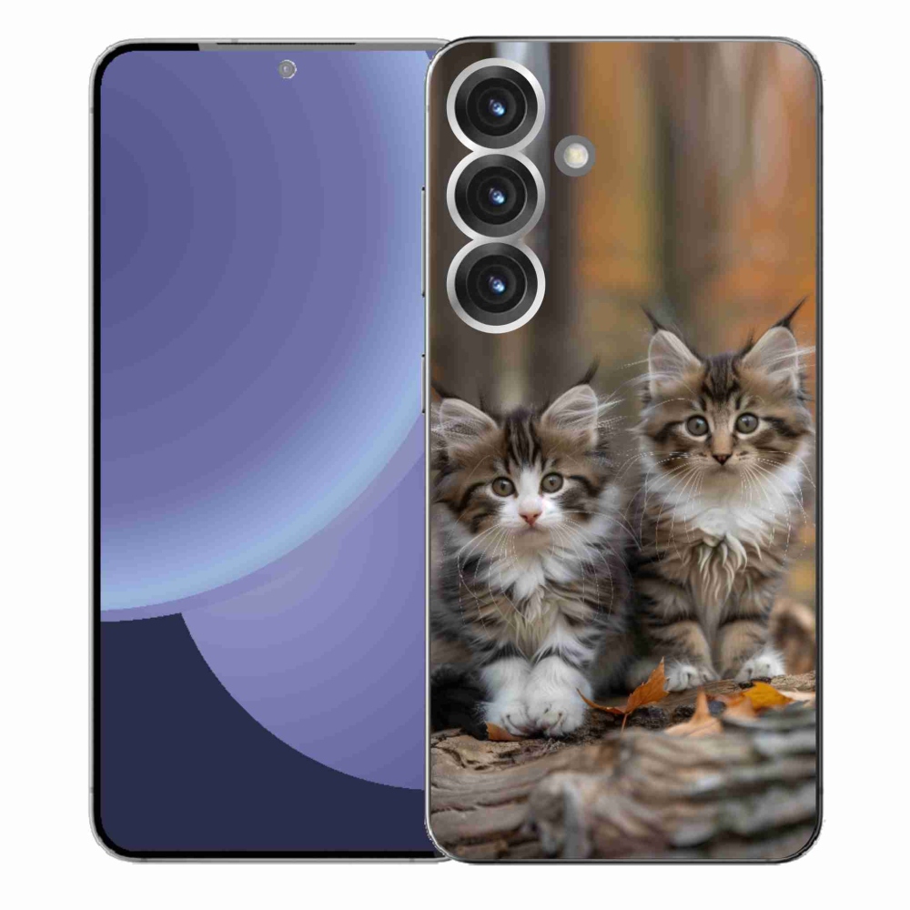 Gelový kryt mmCase na Samsung Galaxy S25+ - kočičí duo 3