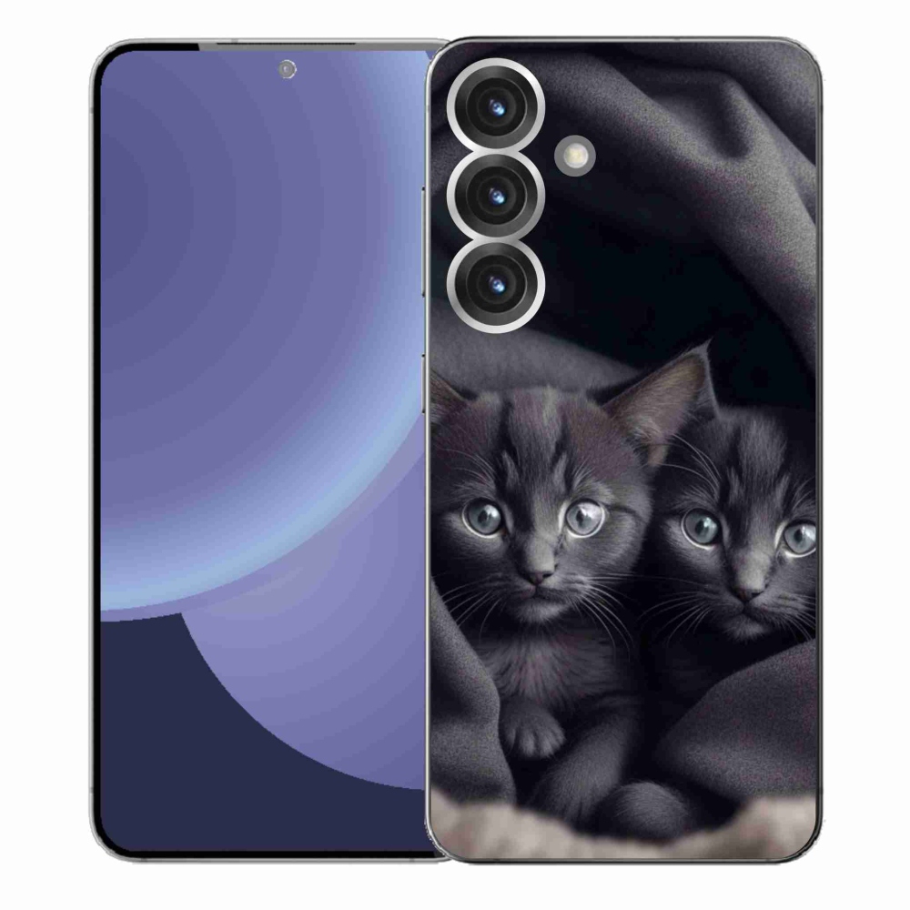 Gelový kryt mmCase na Samsung Galaxy S25+ - kočičí duo