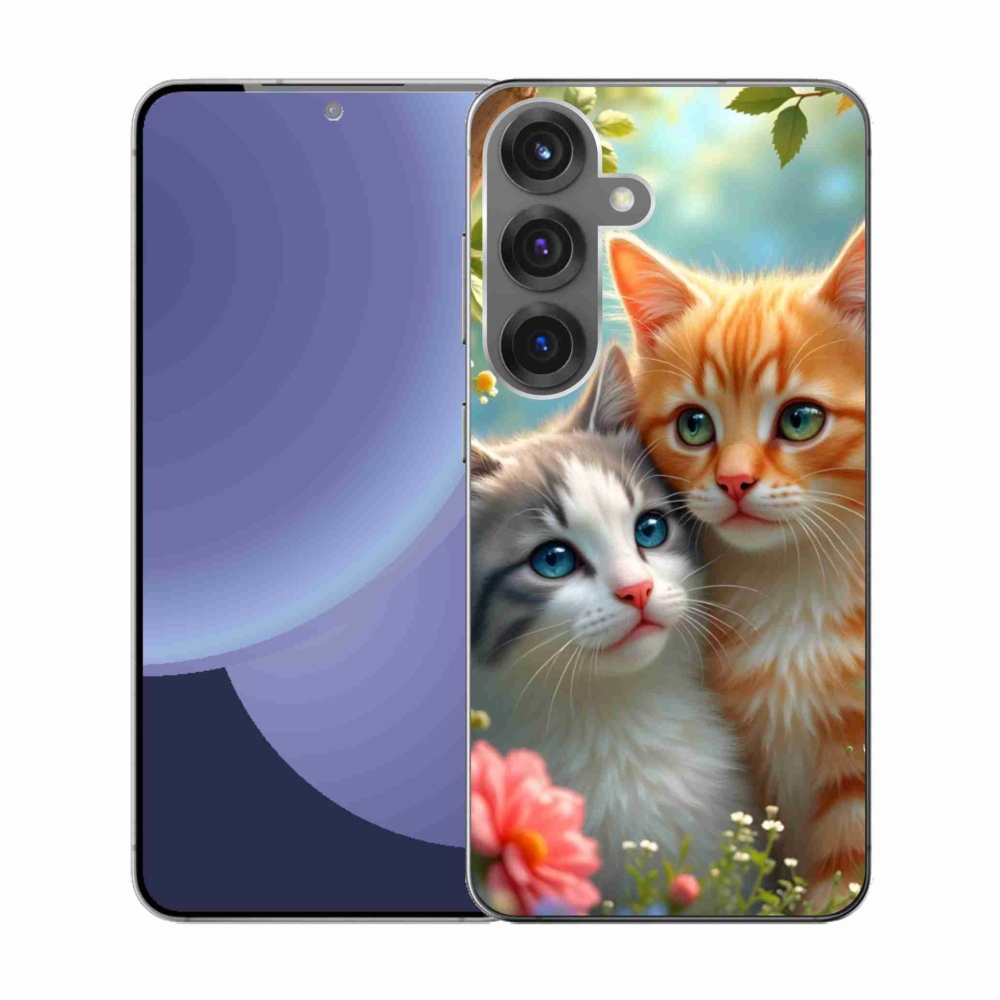 Gelový kryt mmCase na Samsung Galaxy S25 - kočičí láska 2