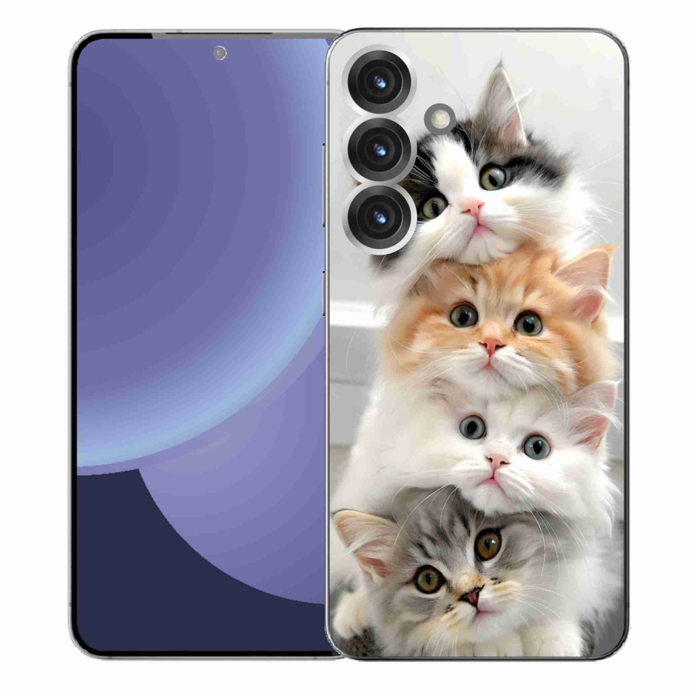 Gelový kryt mmCase na Samsung Galaxy S25+ - kočičí parta