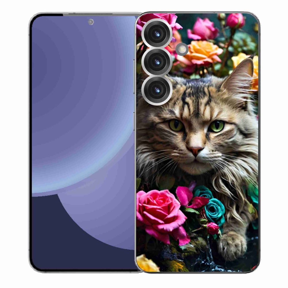 Gelový kryt mmCase na Samsung Galaxy S25+ - kočíčí pohled 2