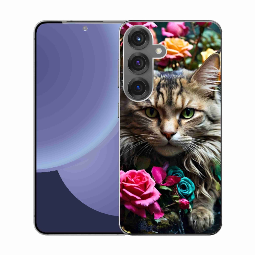 Gelový kryt mmCase na Samsung Galaxy S25 - kočíčí pohled 2