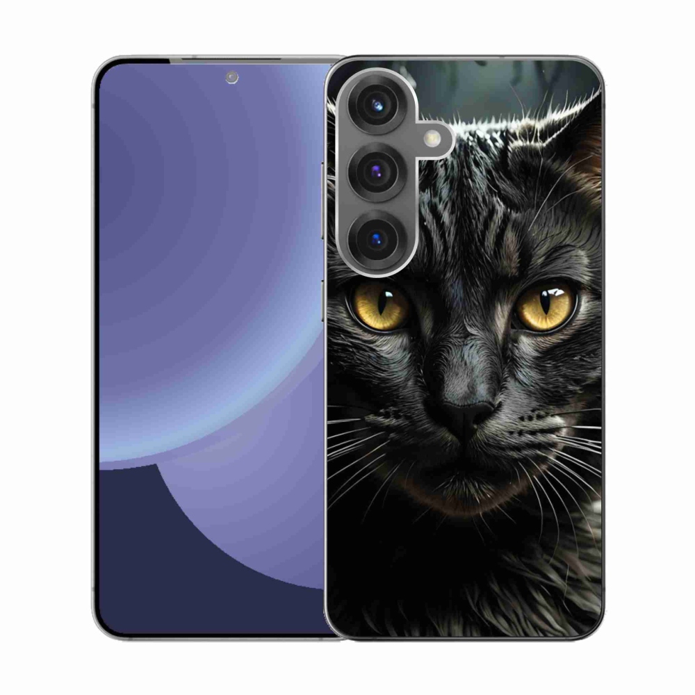 Gelový kryt mmCase na Samsung Galaxy S25 - kočičí pohled 3