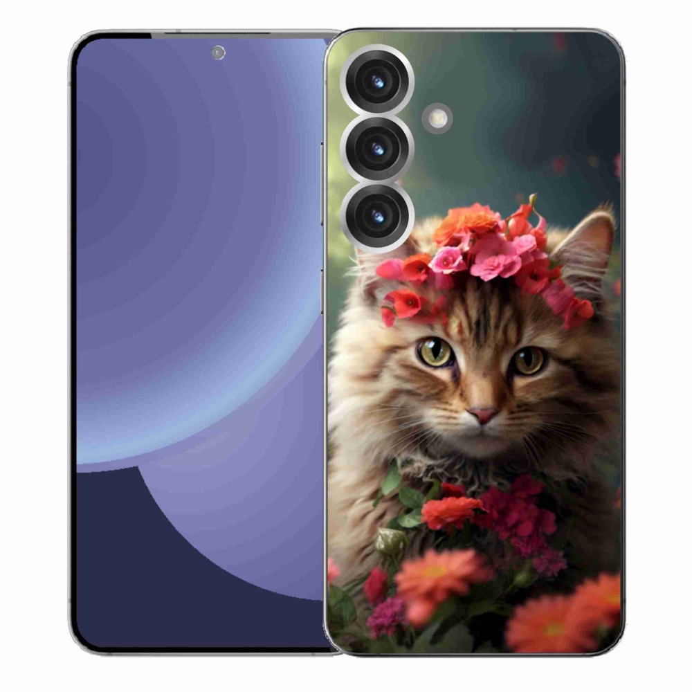 Gelový kryt mmCase na Samsung Galaxy S25+ - kočíčí princezna