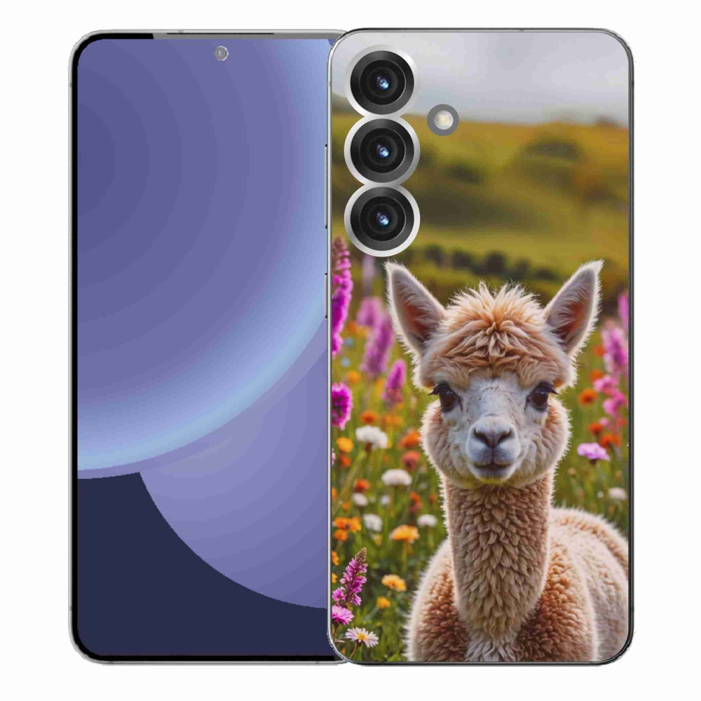 Gelový kryt mmCase na Samsung Galaxy S25+ - lama na louce