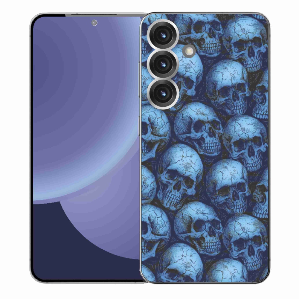 Gelový kryt mmCase na Samsung Galaxy S25+ - lebky