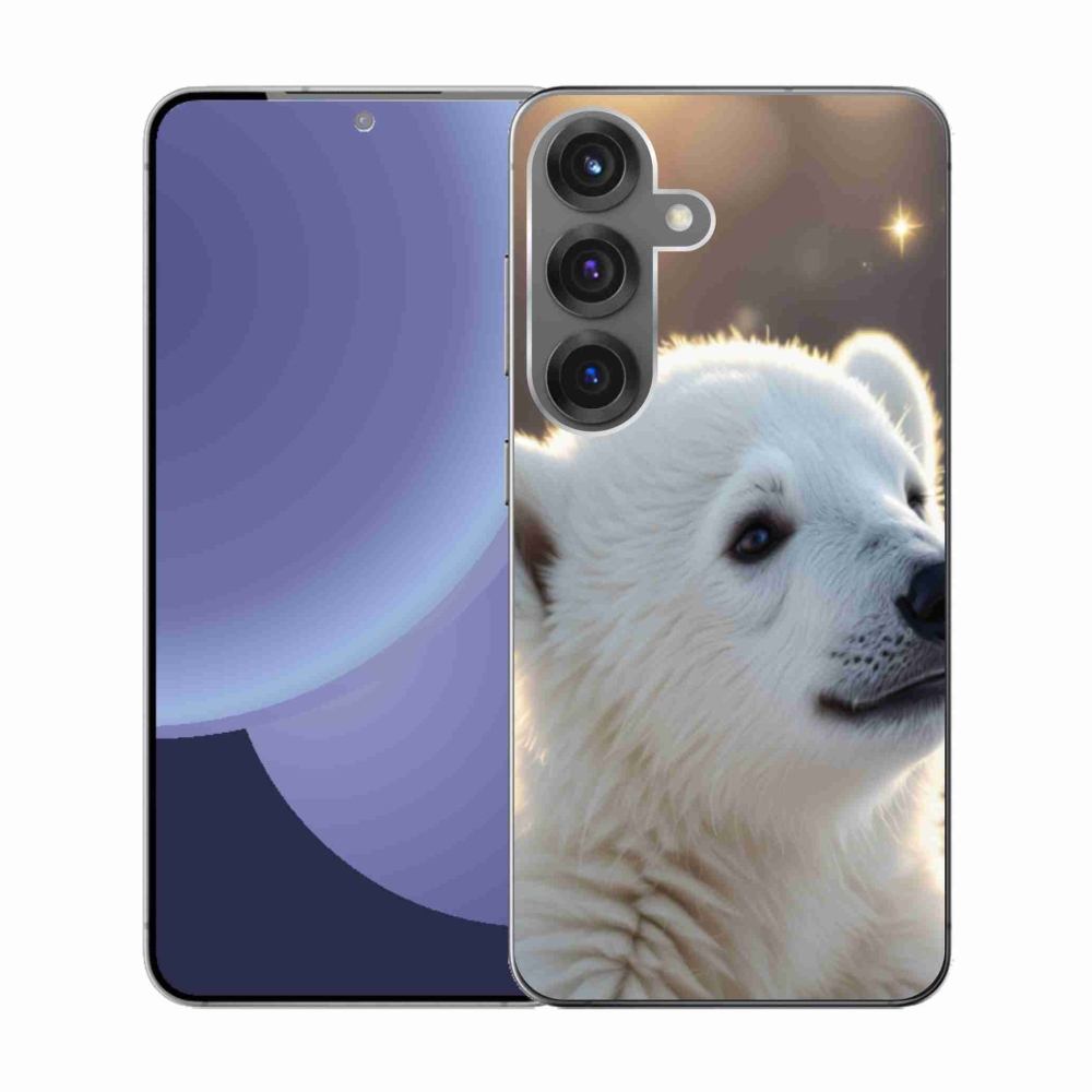 Gelový kryt mmCase na Samsung Galaxy S25 - lední medvěd