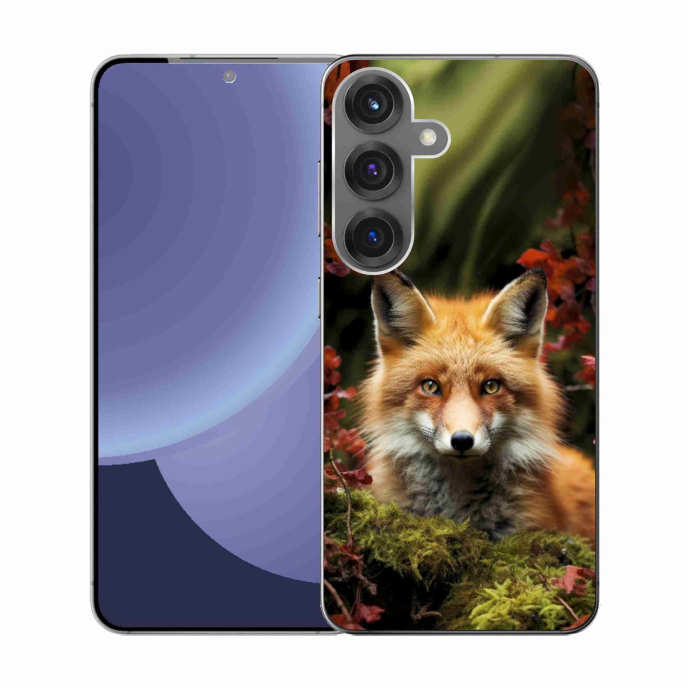 Gelový kryt mmCase na Samsung Galaxy S25 - liška v lese