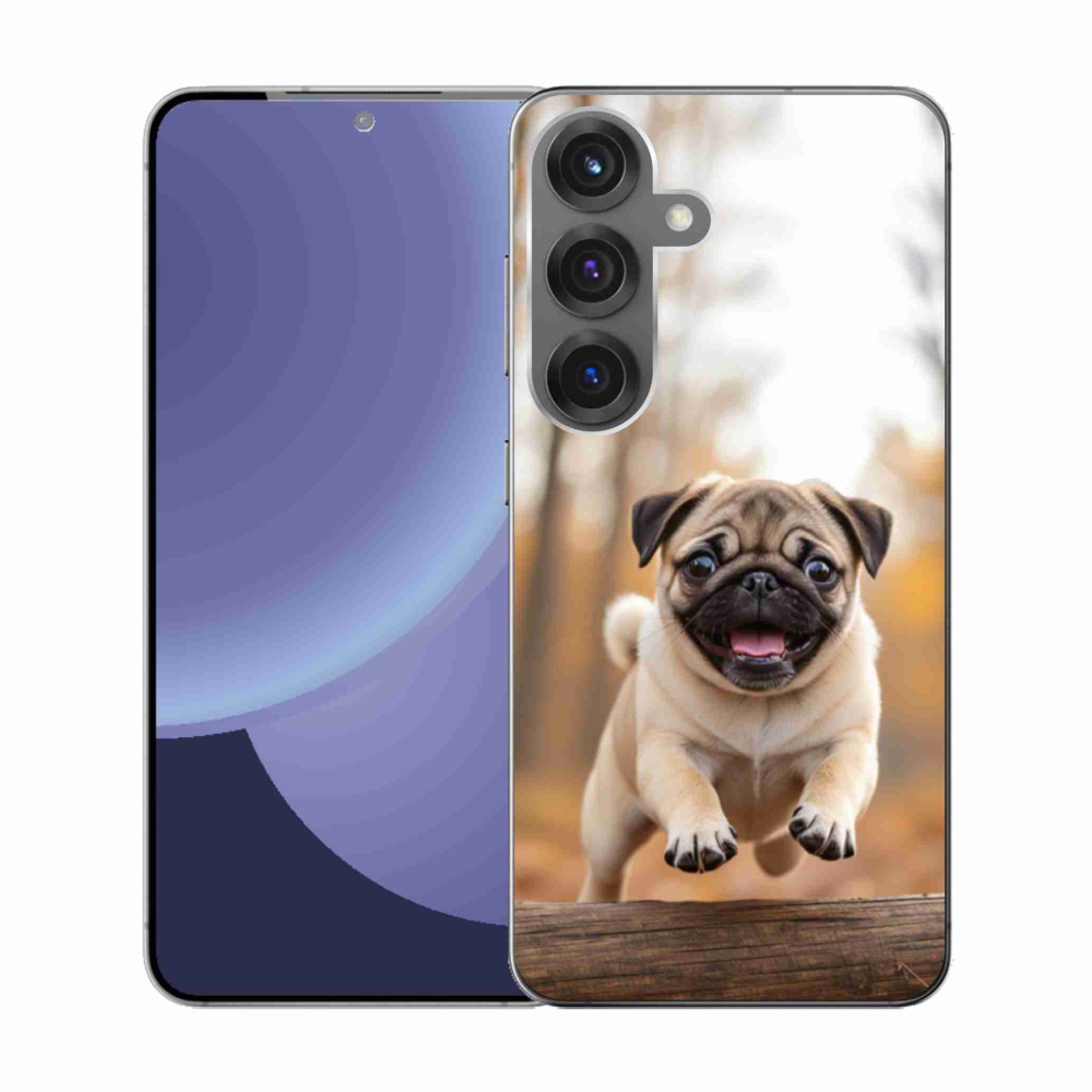 Gelový kryt mmCase na Samsung Galaxy S25 - mops 2