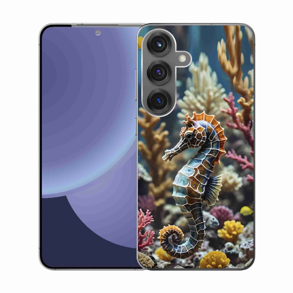 Gelový kryt mmCase na Samsung Galaxy S25 - mořský koník 2