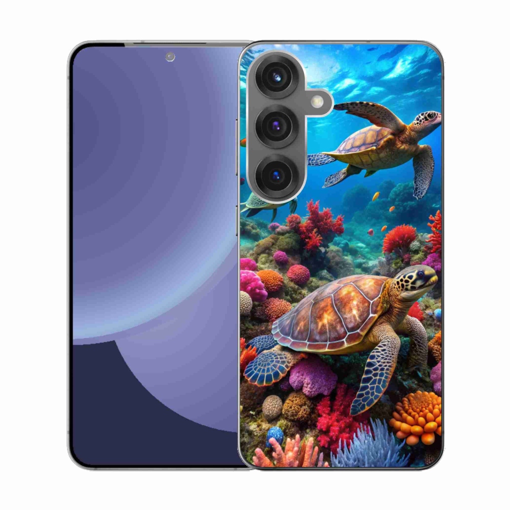 Gelový kryt mmCase na Samsung Galaxy S25 - mořský svět 2