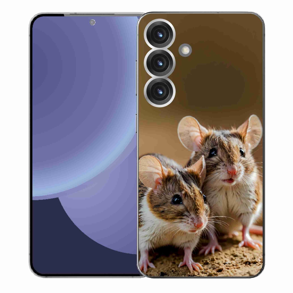 Gelový kryt mmCase na Samsung Galaxy S25+ - myší duo