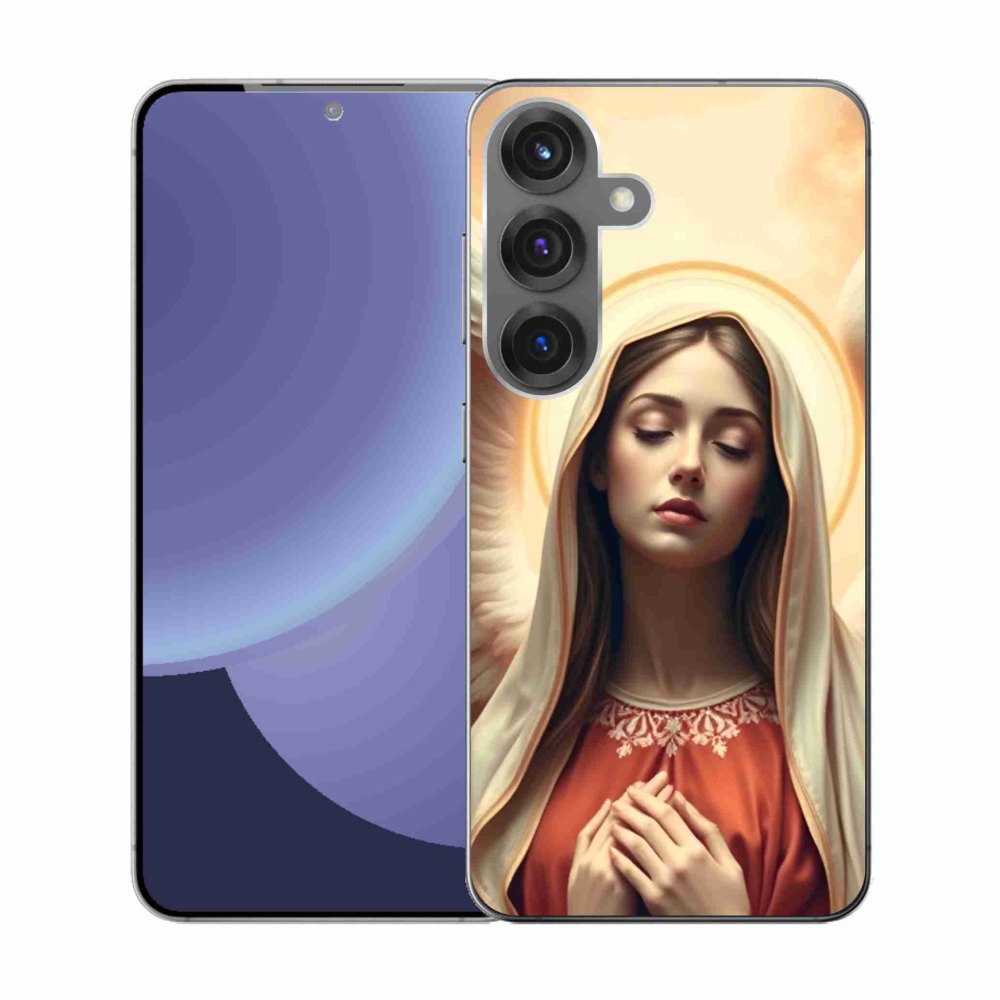 Gelový kryt mmCase na Samsung Galaxy S25 - náboženský motiv