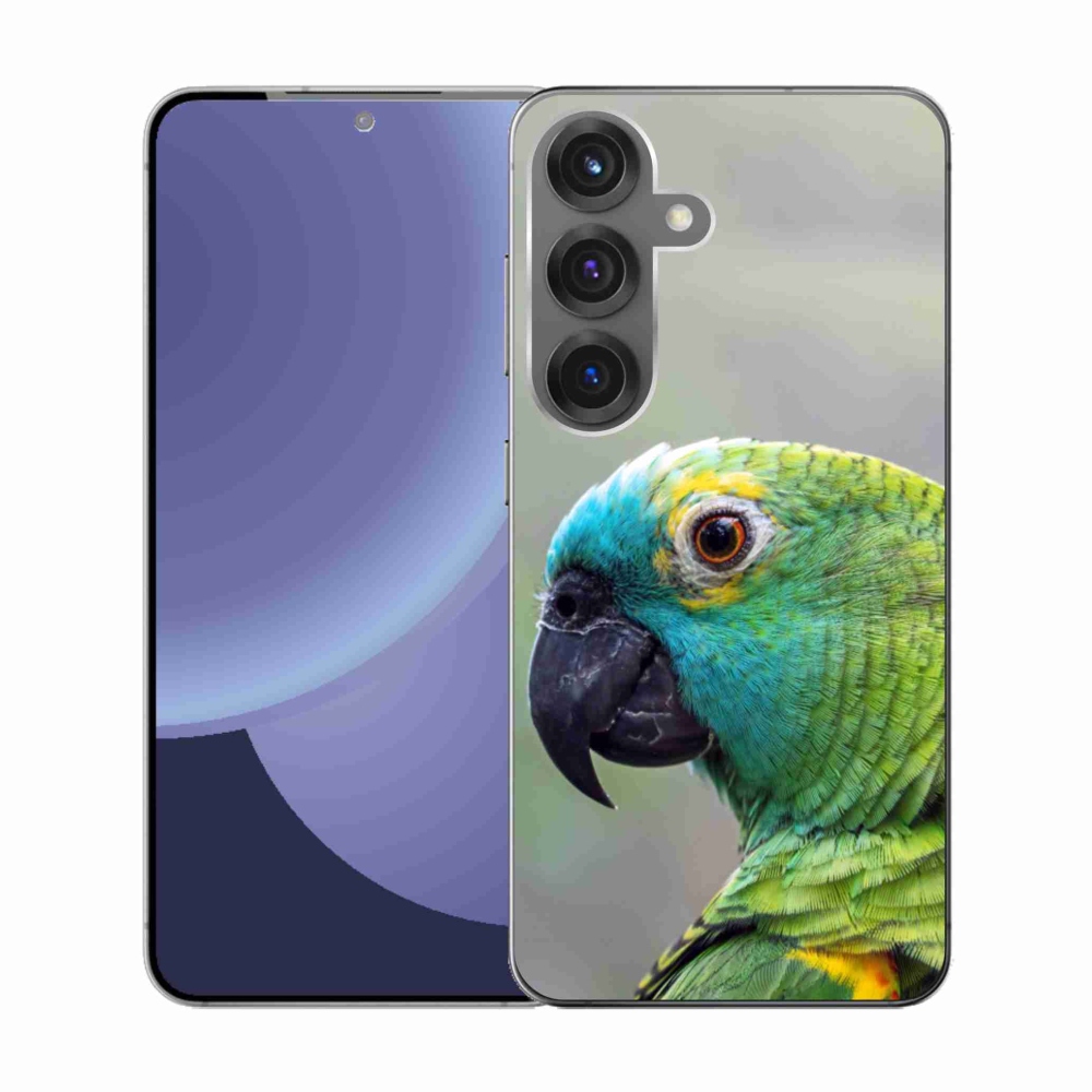 Gelový kryt mmCase na Samsung Galaxy S25 - papoušek amazoňan