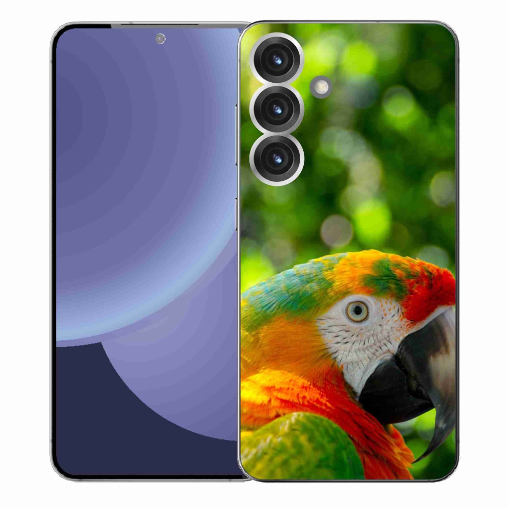 Gelový kryt mmCase na Samsung Galaxy S25+ - papoušek ara 3