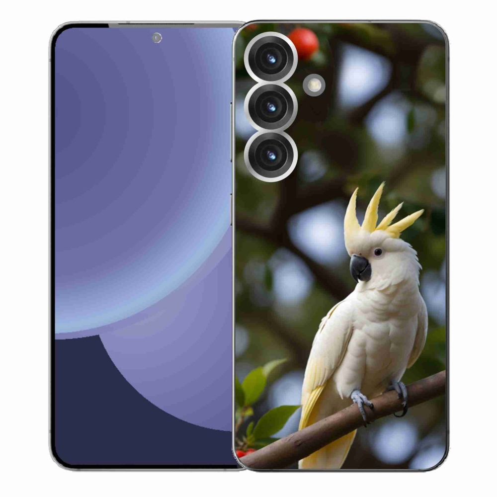 Gelový kryt mmCase na Samsung Galaxy S25+ - papoušek kakadu 3