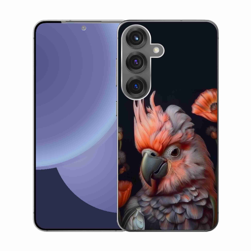 Gelový kryt mmCase na Samsung Galaxy S25 - papoušek kakadu v barvách