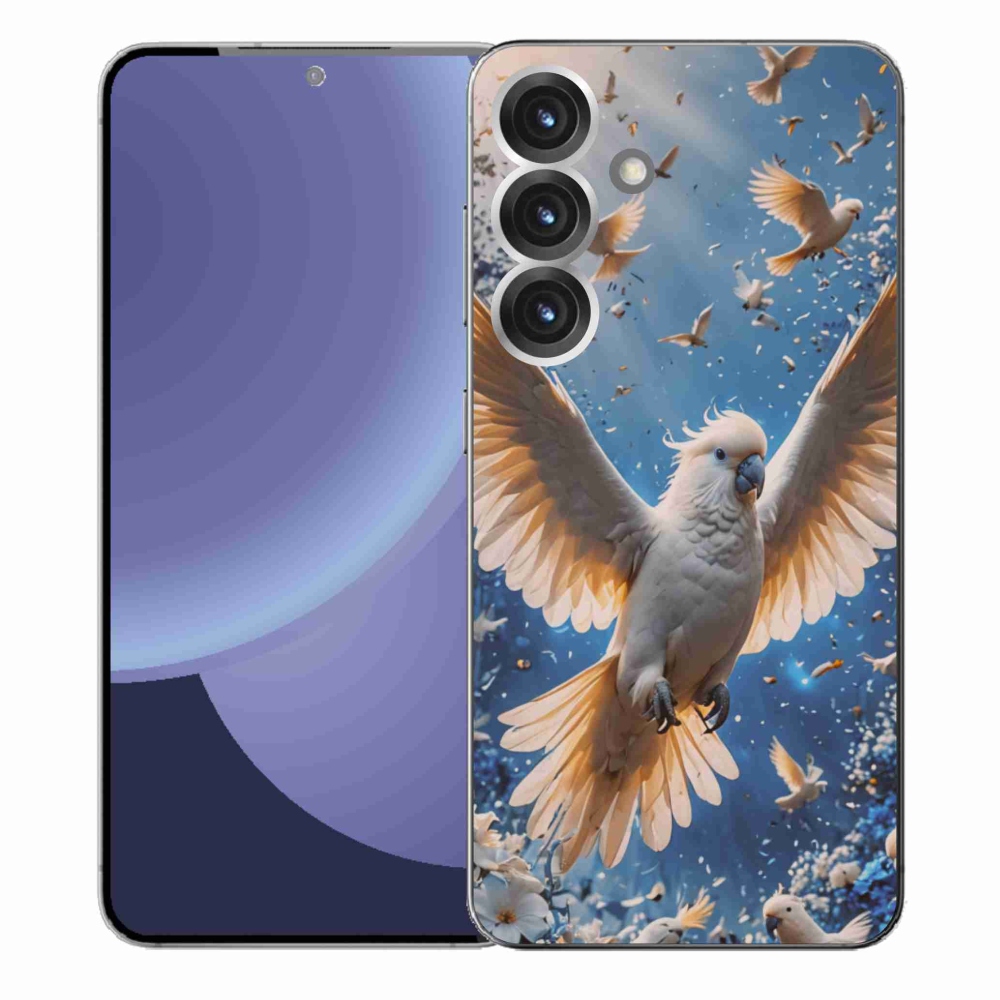 Gelový kryt mmCase na Samsung Galaxy S25+ - papoušek kakadu
