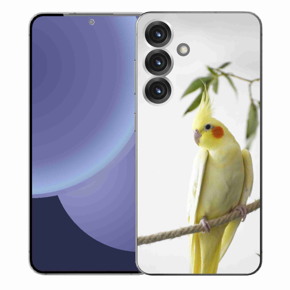 Gelový kryt mmCase na Samsung Galaxy S25+ - papoušek korela chocholatá