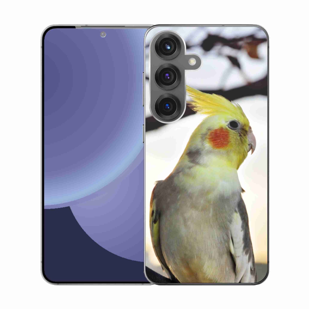 Gelový kryt mmCase na Samsung Galaxy S25 - papoušek korela