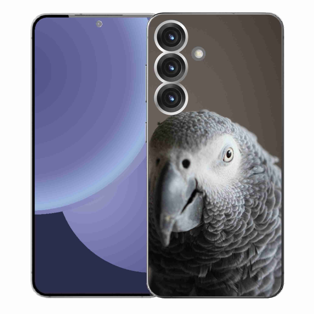 Gelový kryt mmCase na Samsung Galaxy S25+ - papoušek žako 2