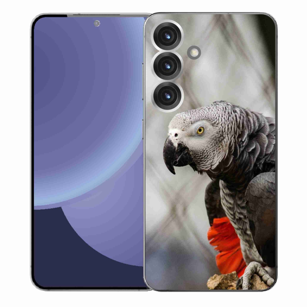 Gelový kryt mmCase na Samsung Galaxy S25+ - papoušek žako 3