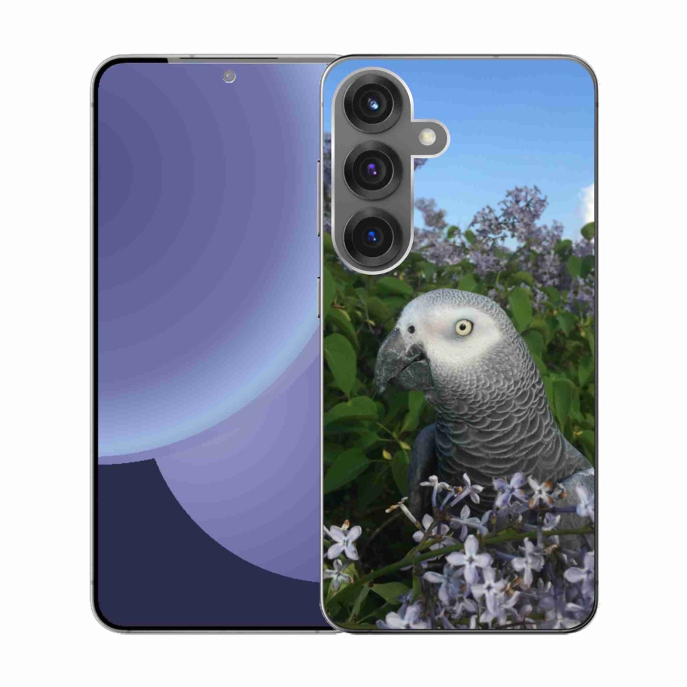 Gelový kryt mmCase na Samsung Galaxy S25 - papoušek žako