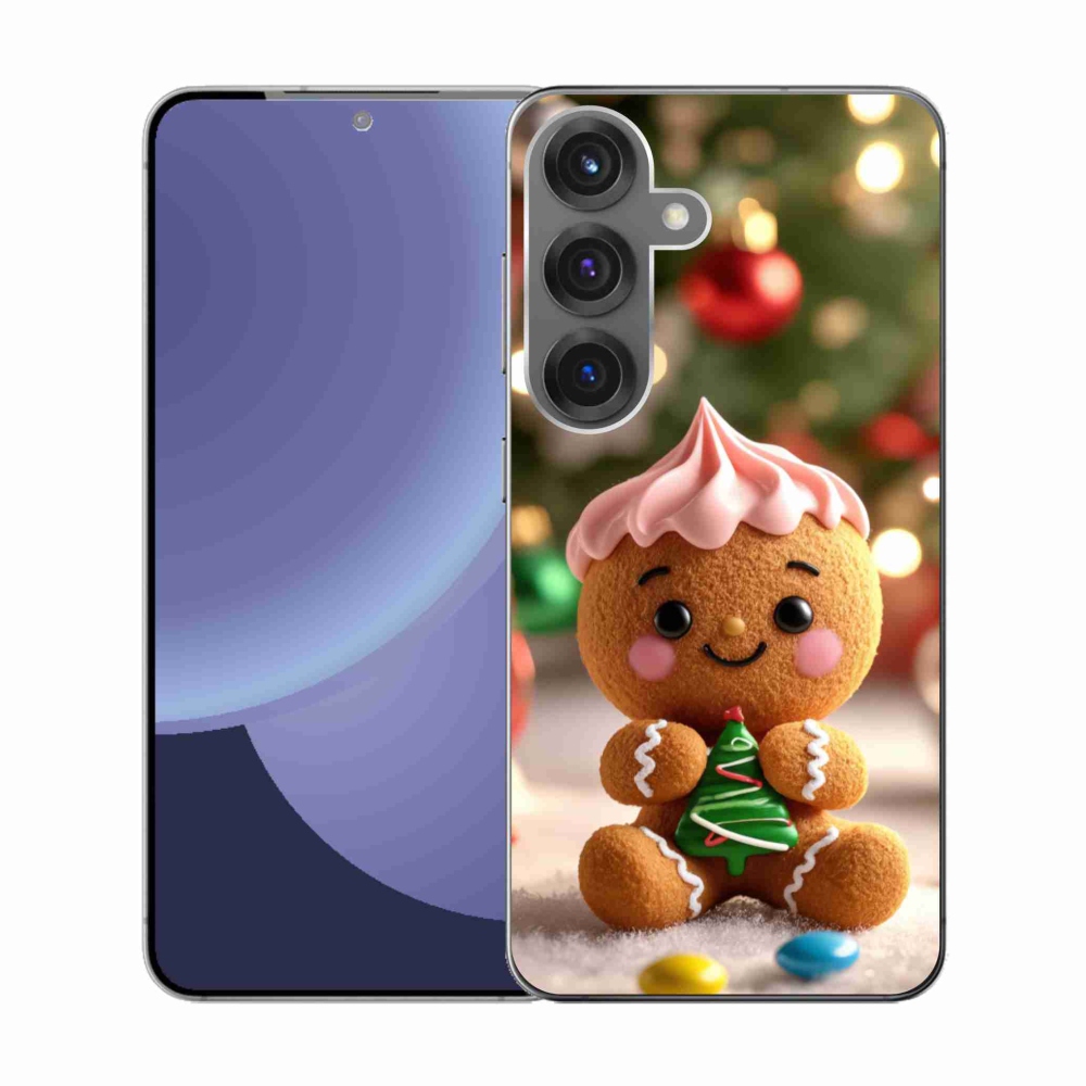 Gelový kryt mmCase na Samsung Galaxy S25 - perníček