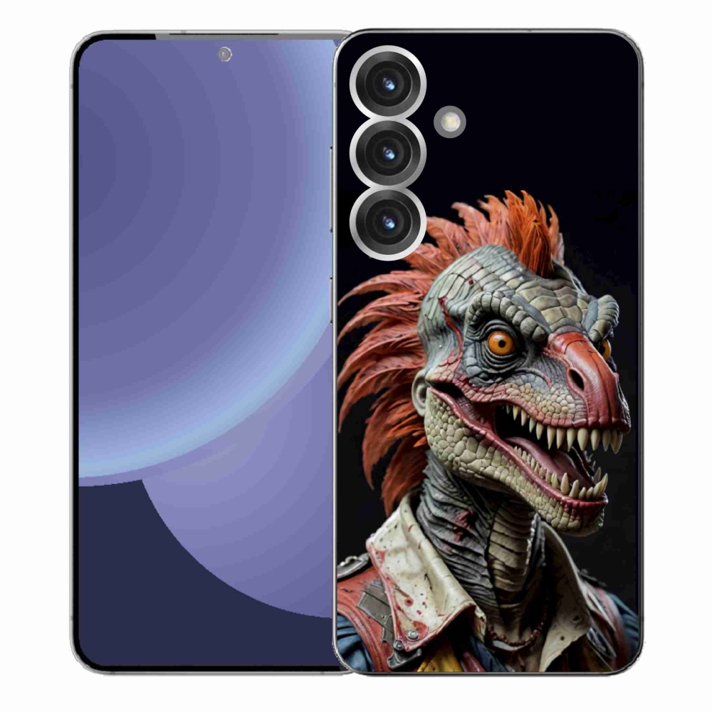 Gelový kryt mmCase na Samsung Galaxy S25+ - punk dinosaurus