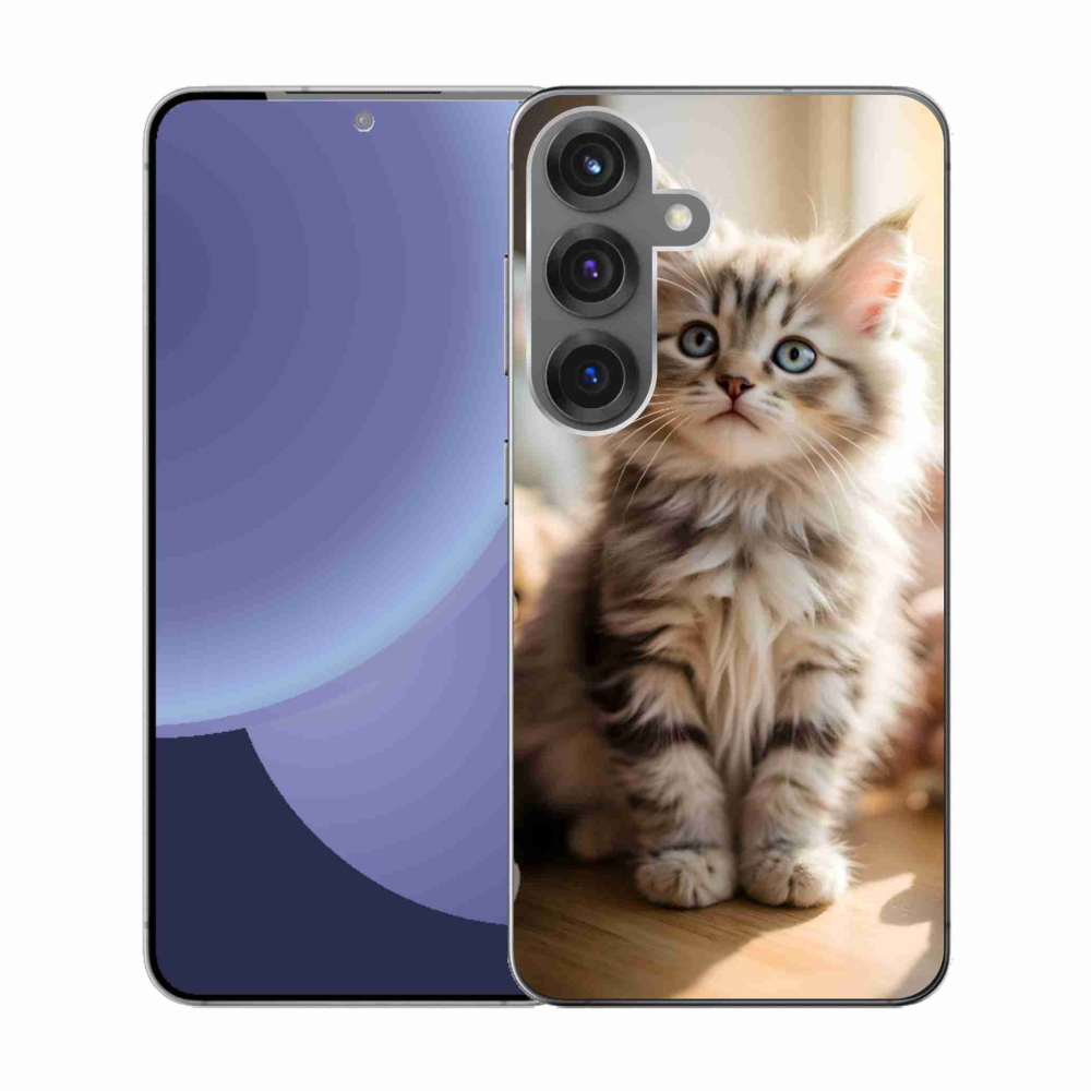 Gelový kryt mmCase na Samsung Galaxy S25 - roztomilé kotě 10