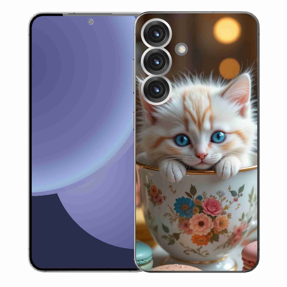 Gelový kryt mmCase na Samsung Galaxy S25+ - roztomilé kotě 6