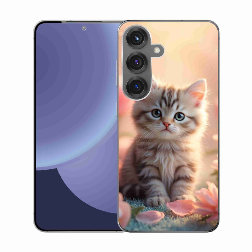 Gelový kryt mmCase na Samsung Galaxy S25 - roztomilé kotě 8