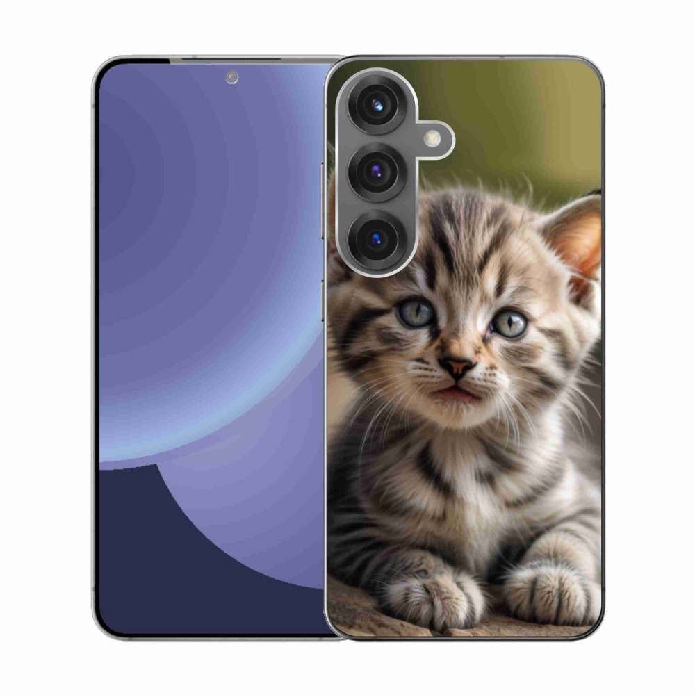 Gelový kryt mmCase na Samsung Galaxy S25 - roztomilé kotě 9