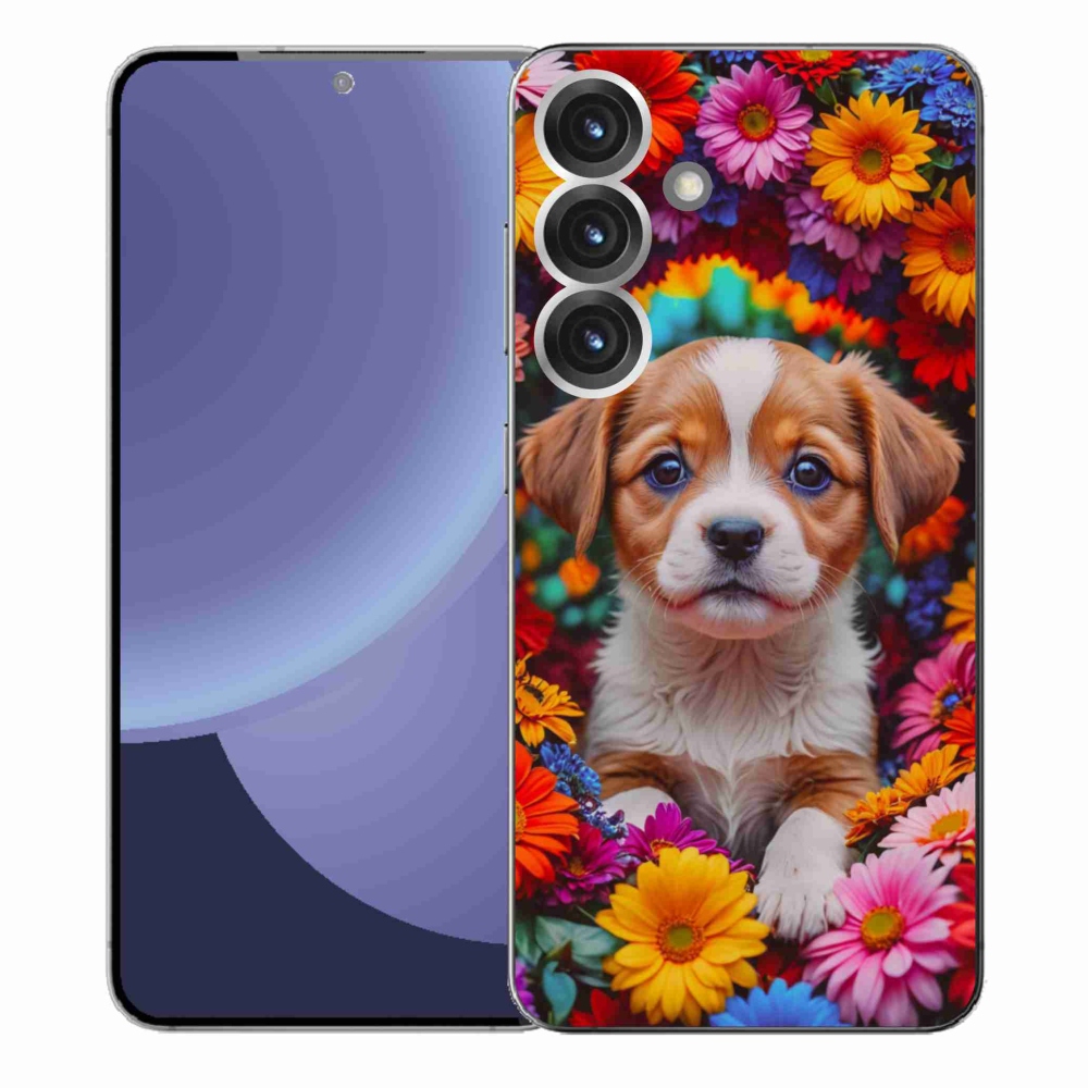 Gelový kryt mmCase na Samsung Galaxy S25+ - roztomilé štěně