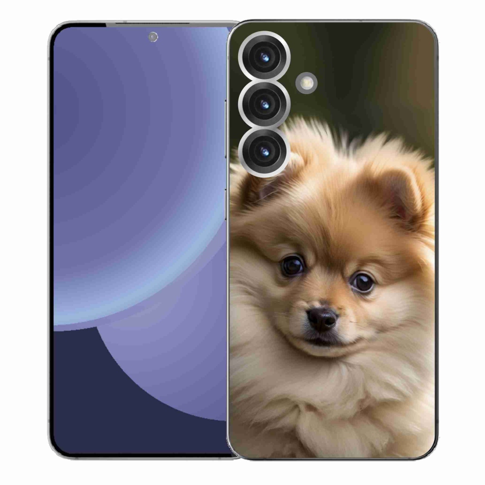 Gelový kryt mmCase na Samsung Galaxy S25+ - roztomilý pomeranian 2