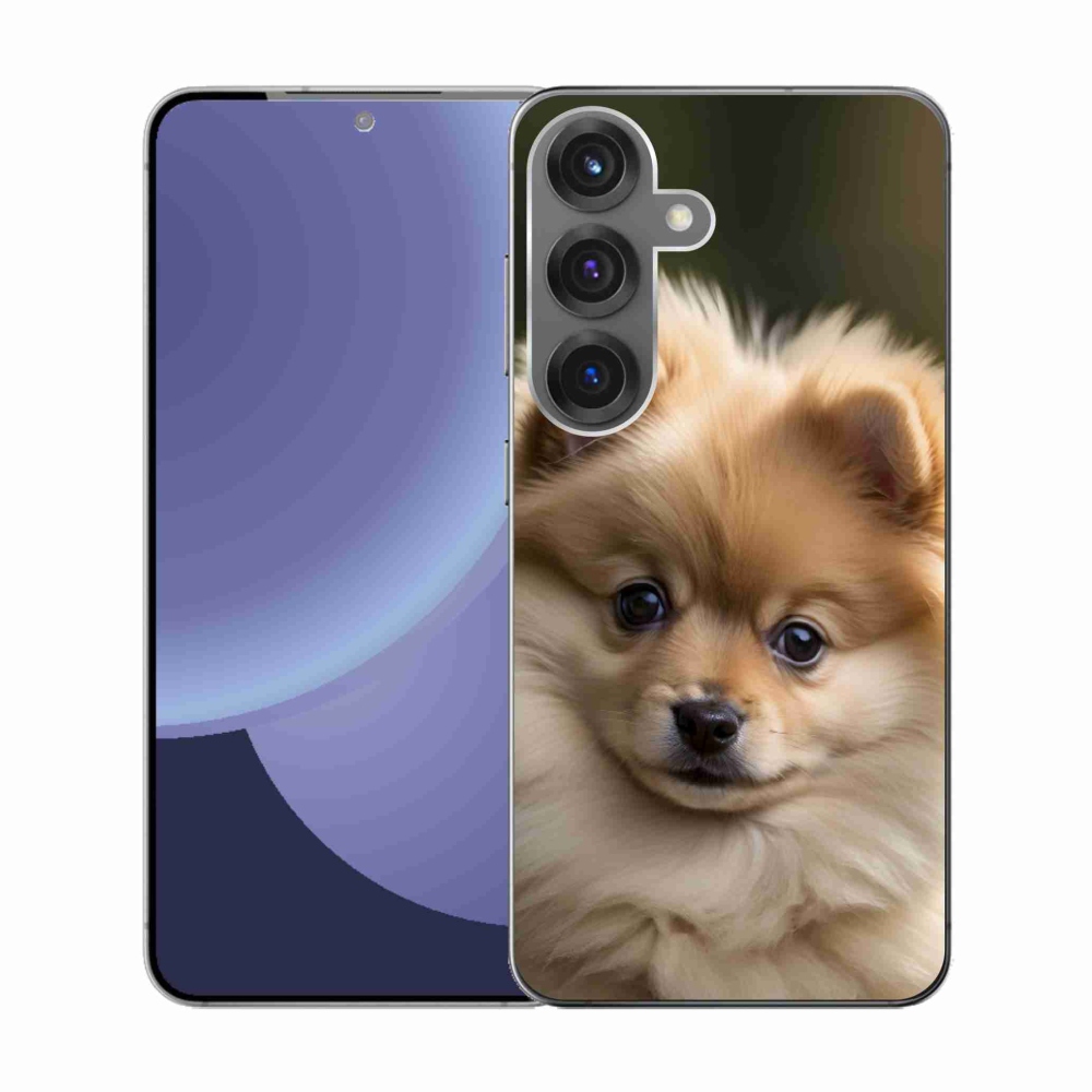 Gelový kryt mmCase na Samsung Galaxy S25 - roztomilý pomeranian 2