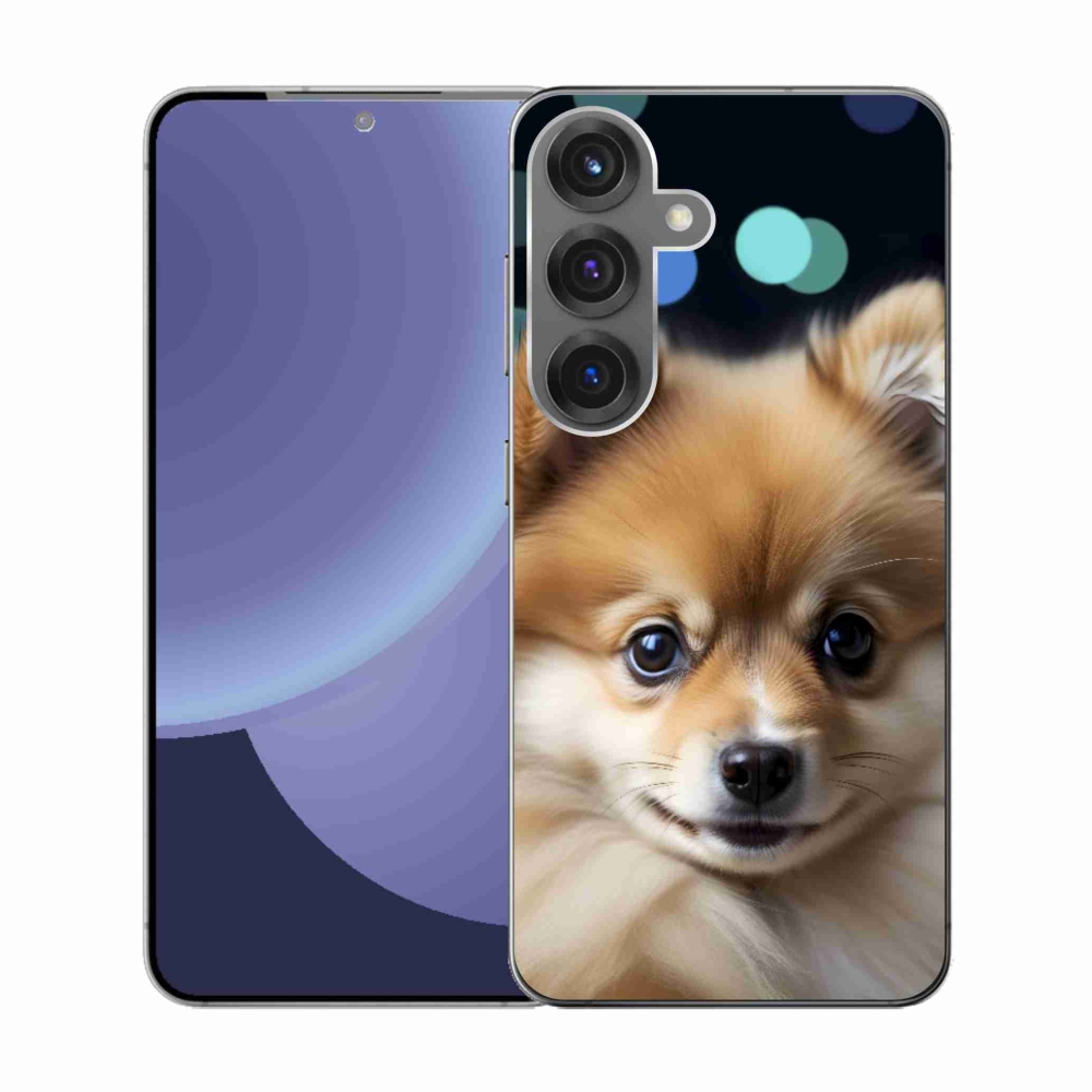 Gelový kryt mmCase na Samsung Galaxy S25 - roztomilý pomeranian