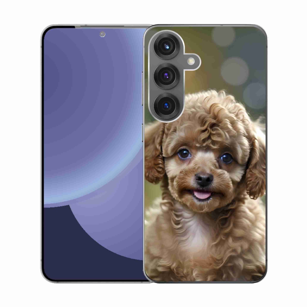Gelový kryt mmCase na Samsung Galaxy S25 - roztomilý pudl