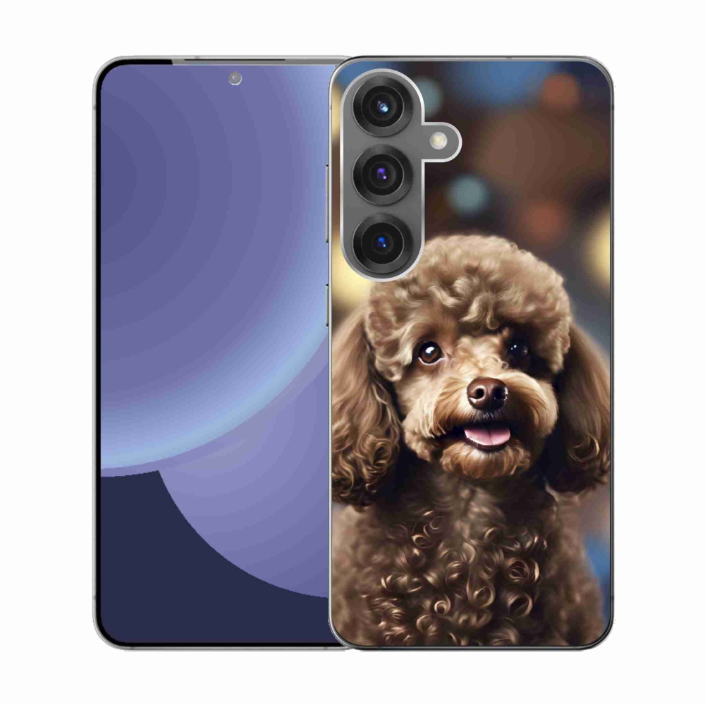 Gelový kryt mmCase na Samsung Galaxy S25 - roztomilý pudl