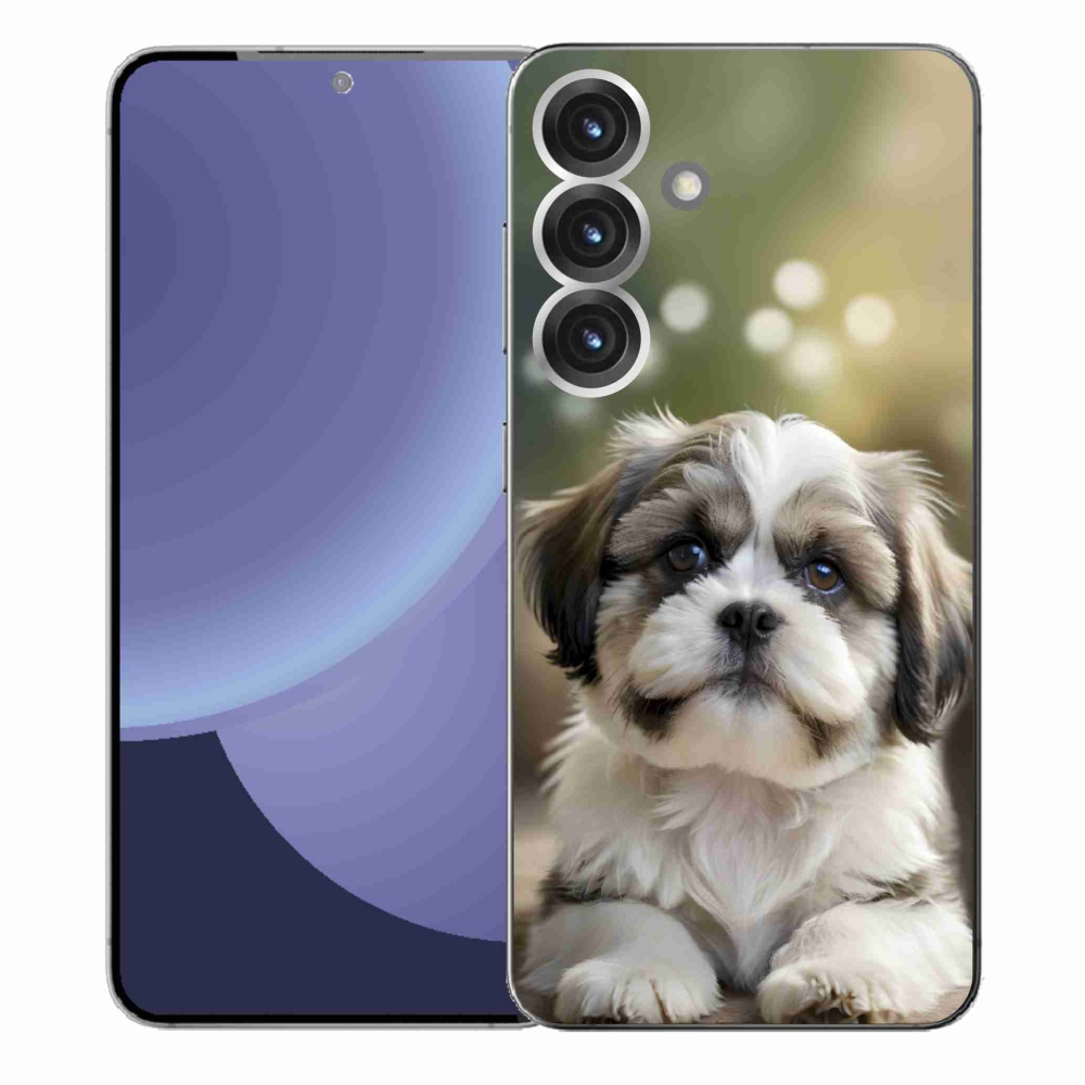 Gelový kryt mmCase na Samsung Galaxy S25+ - roztomilý shih-tzu