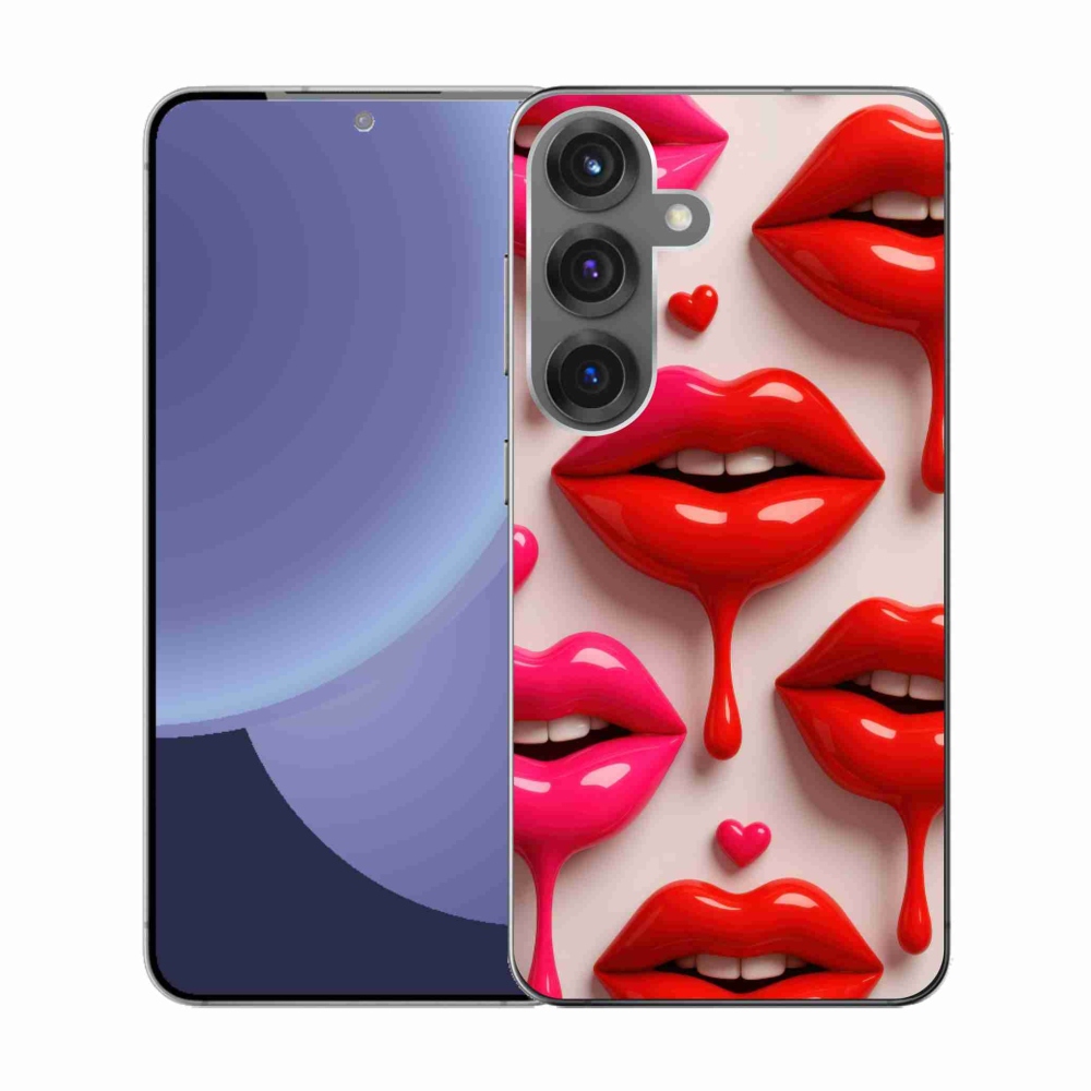 Gelový kryt mmCase na Samsung Galaxy S25 - rty 2